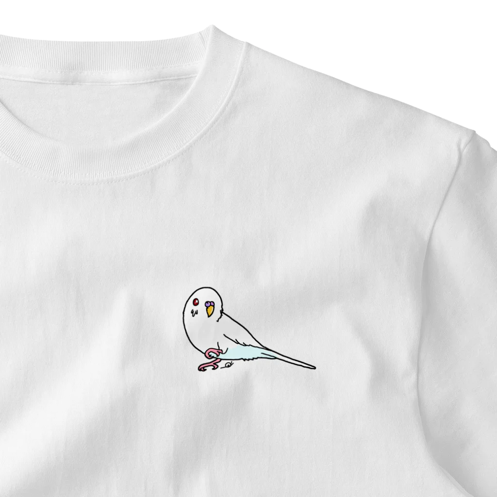 つむぴっちゃんinコタツの白インコ One Point T-Shirt