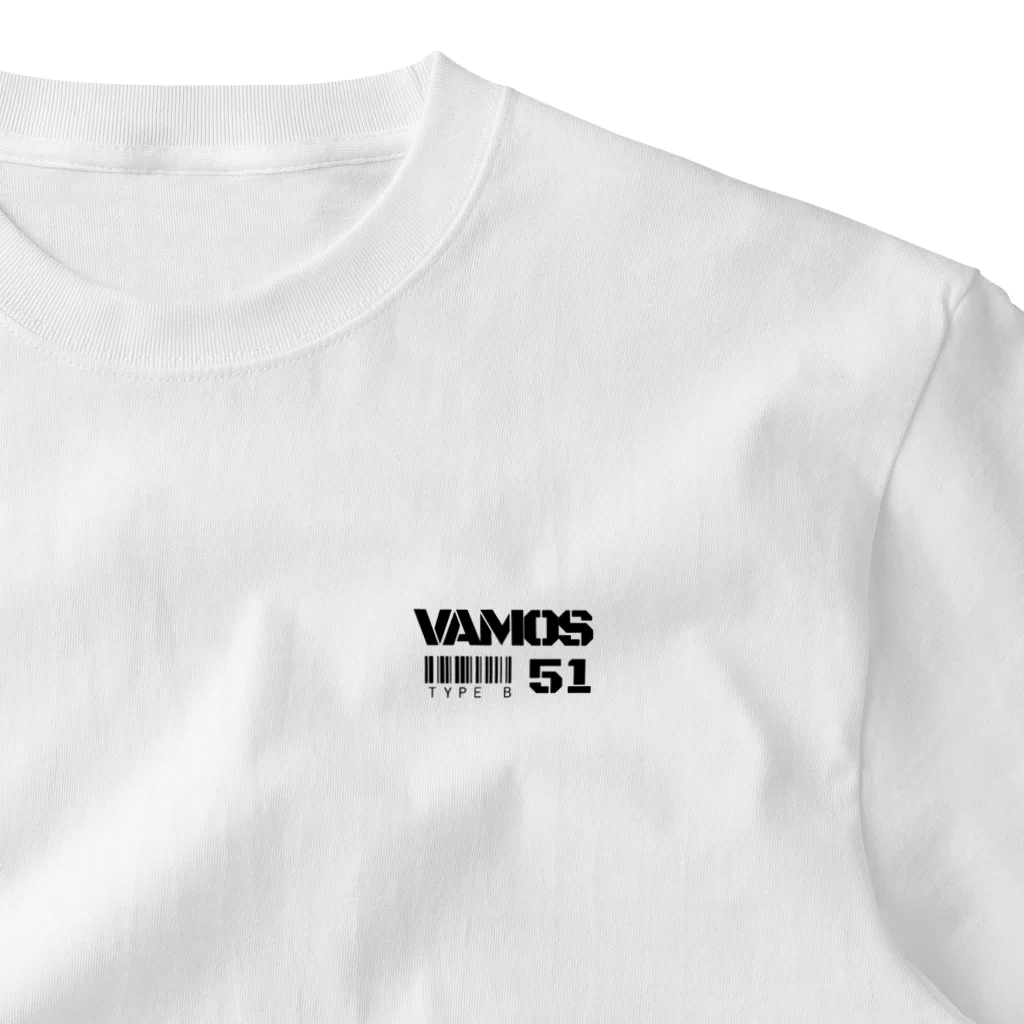 就労継続支援B型　VAMOSのロゴ4 Ver.2024 ワンポイントTシャツ