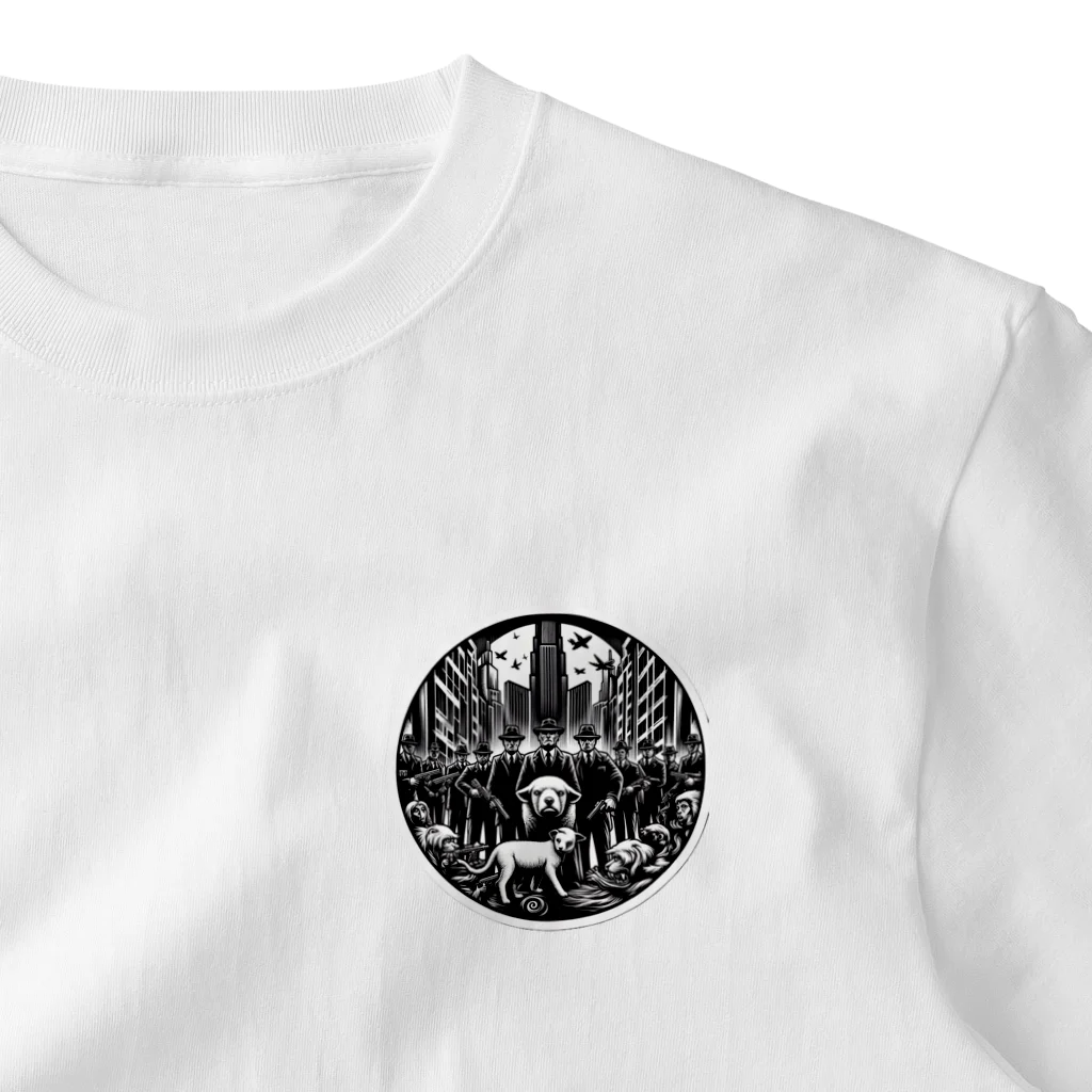 葵花色 mob the Worldのmob the world item ワンポイントTシャツ