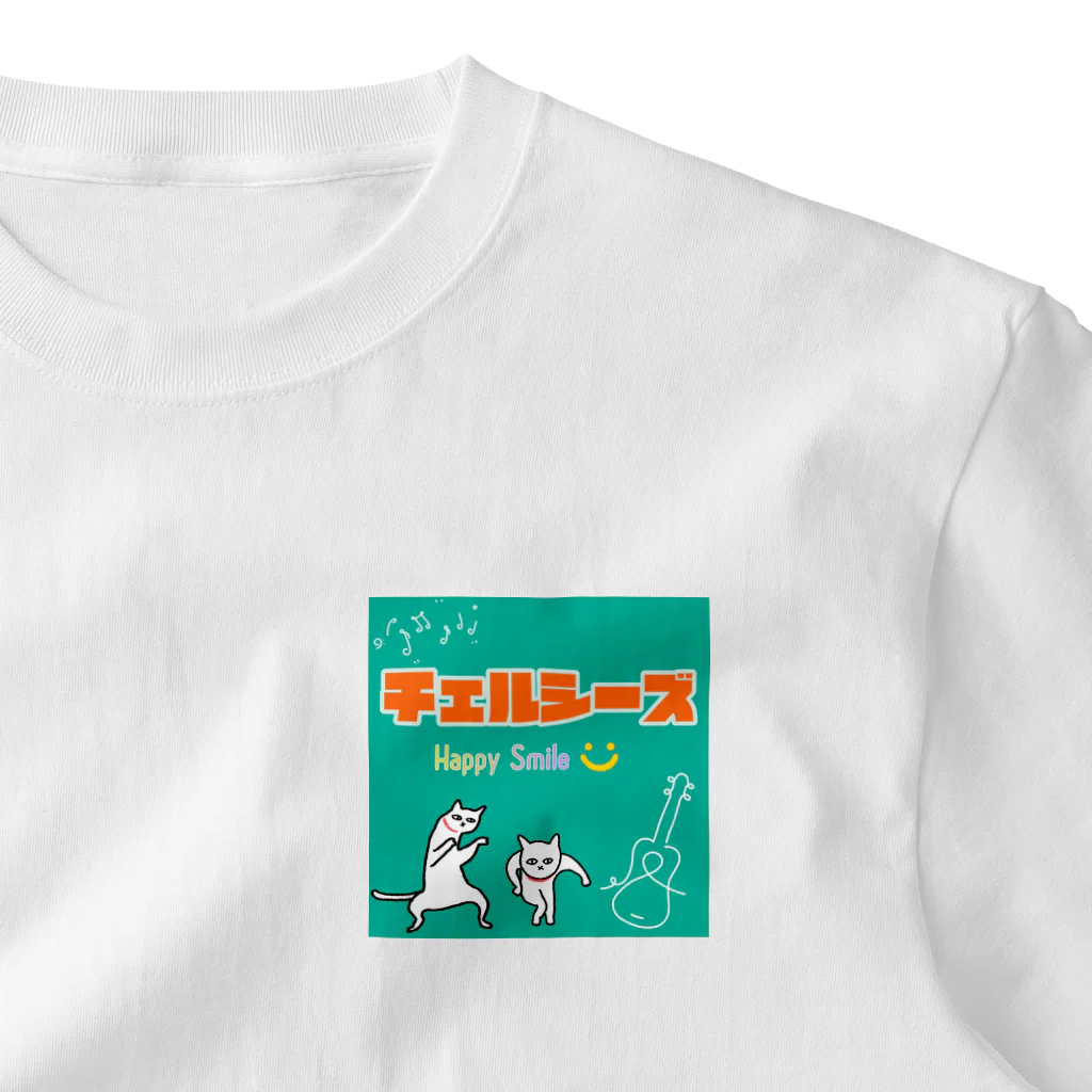 Happy Smile チェルシーズ Storeのチェルシーズ ネコversion ワンポイントTシャツ