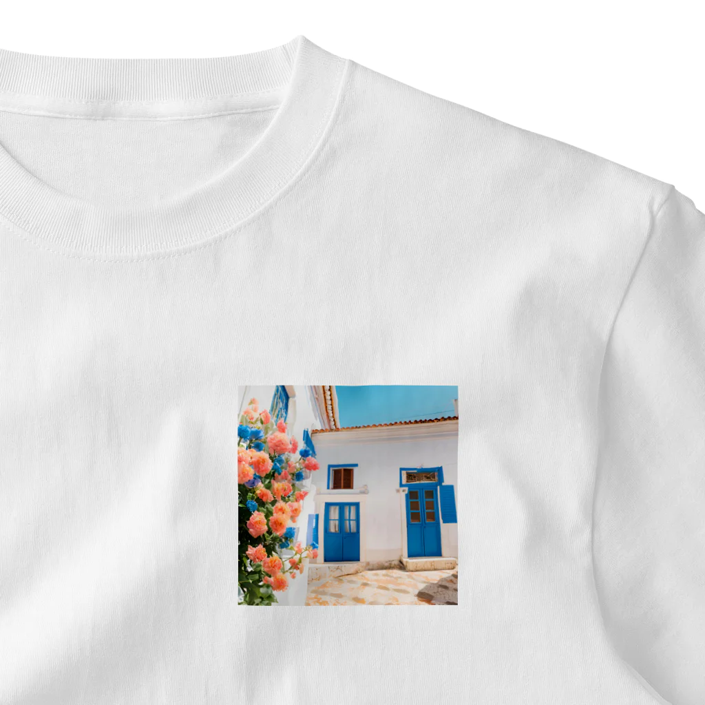 HOSHI-TANEKO🌠の🌺南欧の家🏠 ワンポイントTシャツ