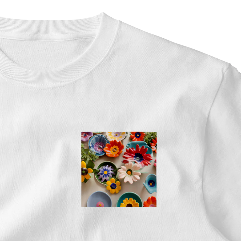 HOSHI-TANEKO🌠の🍽かわいいアクセサリーたち🌺 ワンポイントTシャツ