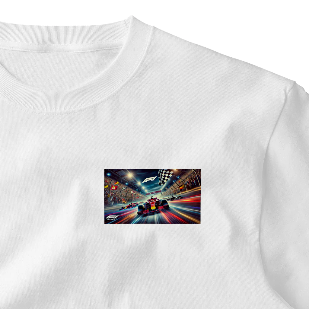 the blue seasonのスピードと興奮の頂点：フォーミュラ1レースの魅力 One Point T-Shirt