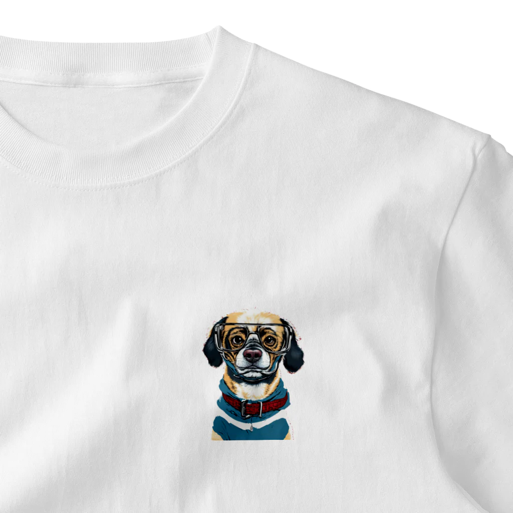 Artify ThreadsのSmarty Dog スマーティドッグ ワンポイントTシャツ