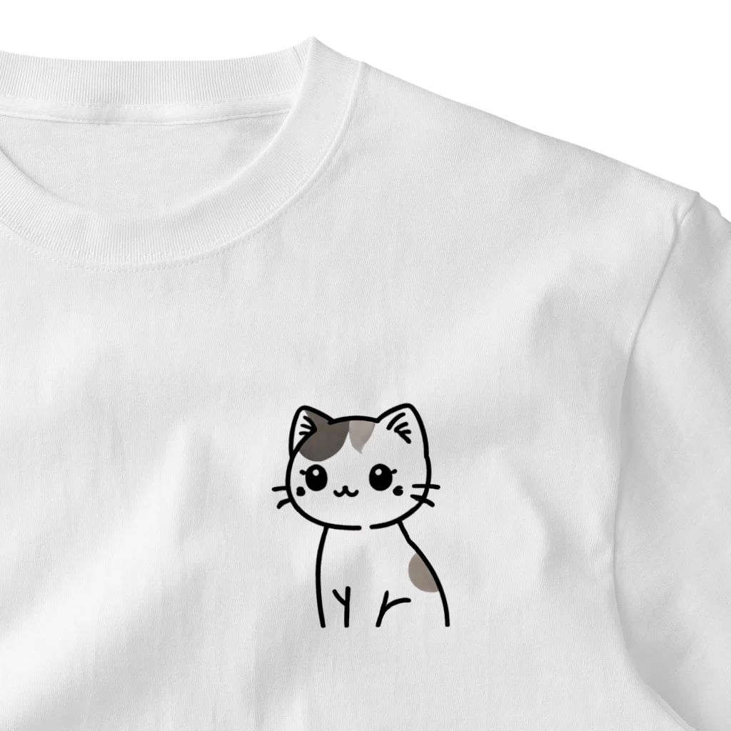 チェリモヤのみけねこ ワンポイントTシャツ