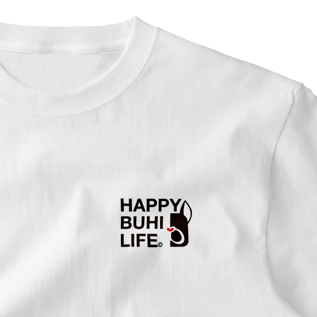 HAPPY_BUHI_LIFEのHAPPY  BUHI  LIFE original logo vol.2 ワンポイントTシャツ