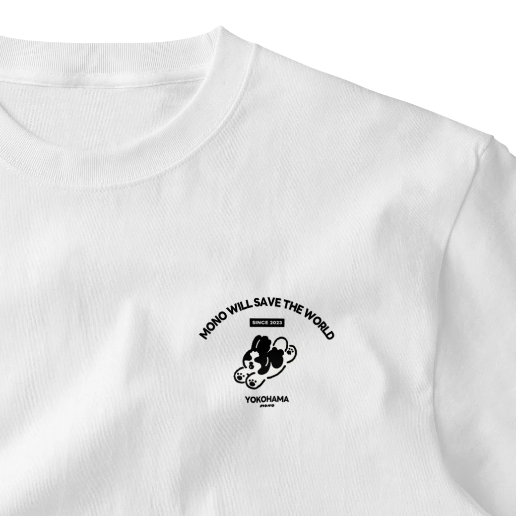 mono0826の飛行犬 ワンポイントTシャツ