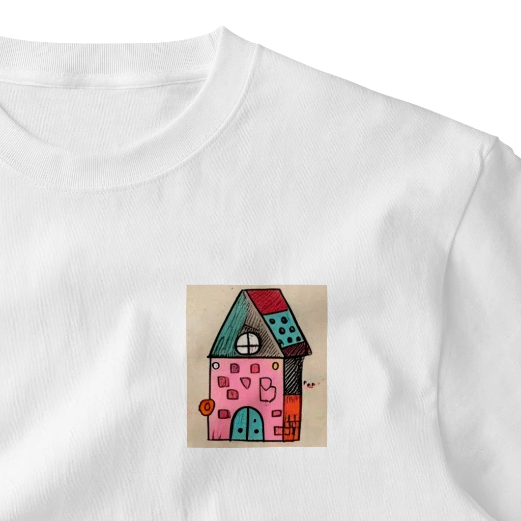 ColorfulのカラフルHAPPYHOME ワンポイントTシャツ