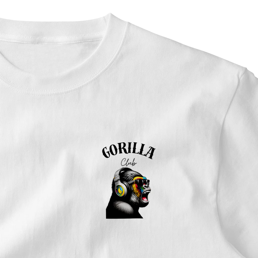 GORILLA_CLUBのノリノリゴリー ワンポイントTシャツ