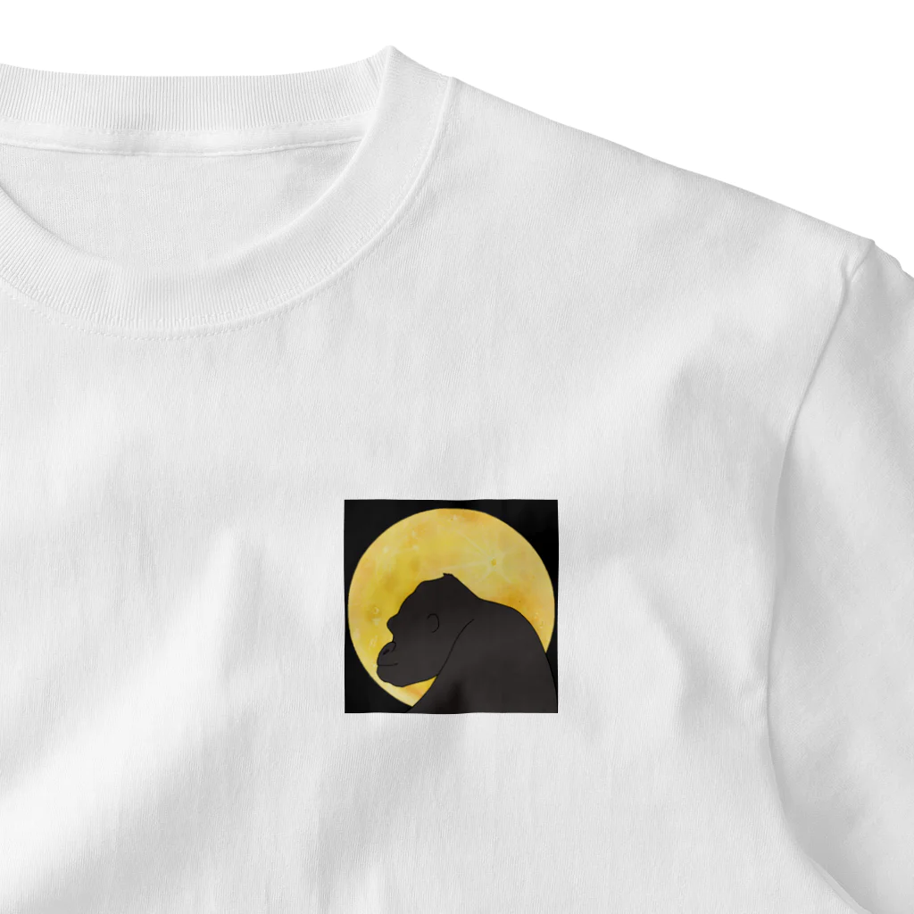 たま屋のBIG MOON ワンポイントTシャツ