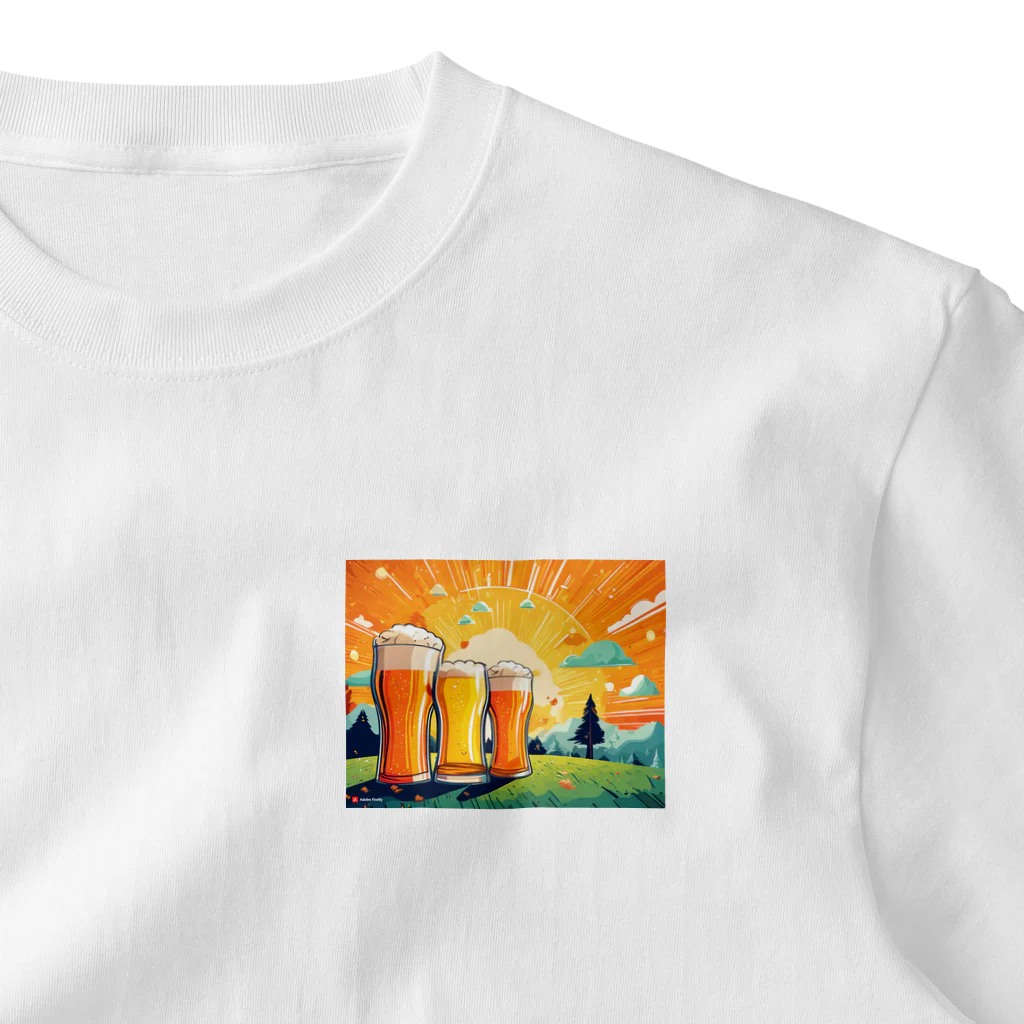 山田綾の夏到来ビールグッズ！Beerで皆で盛り上がろう！ One Point T-Shirt