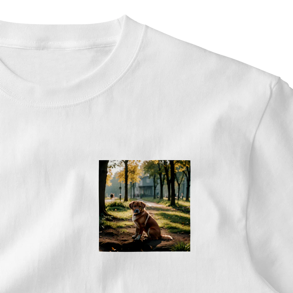 kokin0の横向きの犬 liting dog One Point T-Shirt