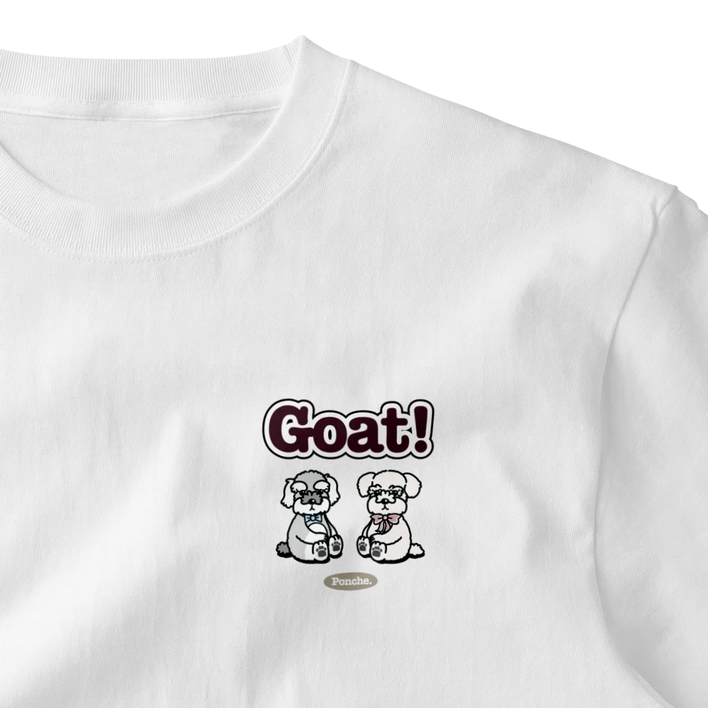 ぽんちぇのお店のルルララGoat! ワンポイントTシャツ