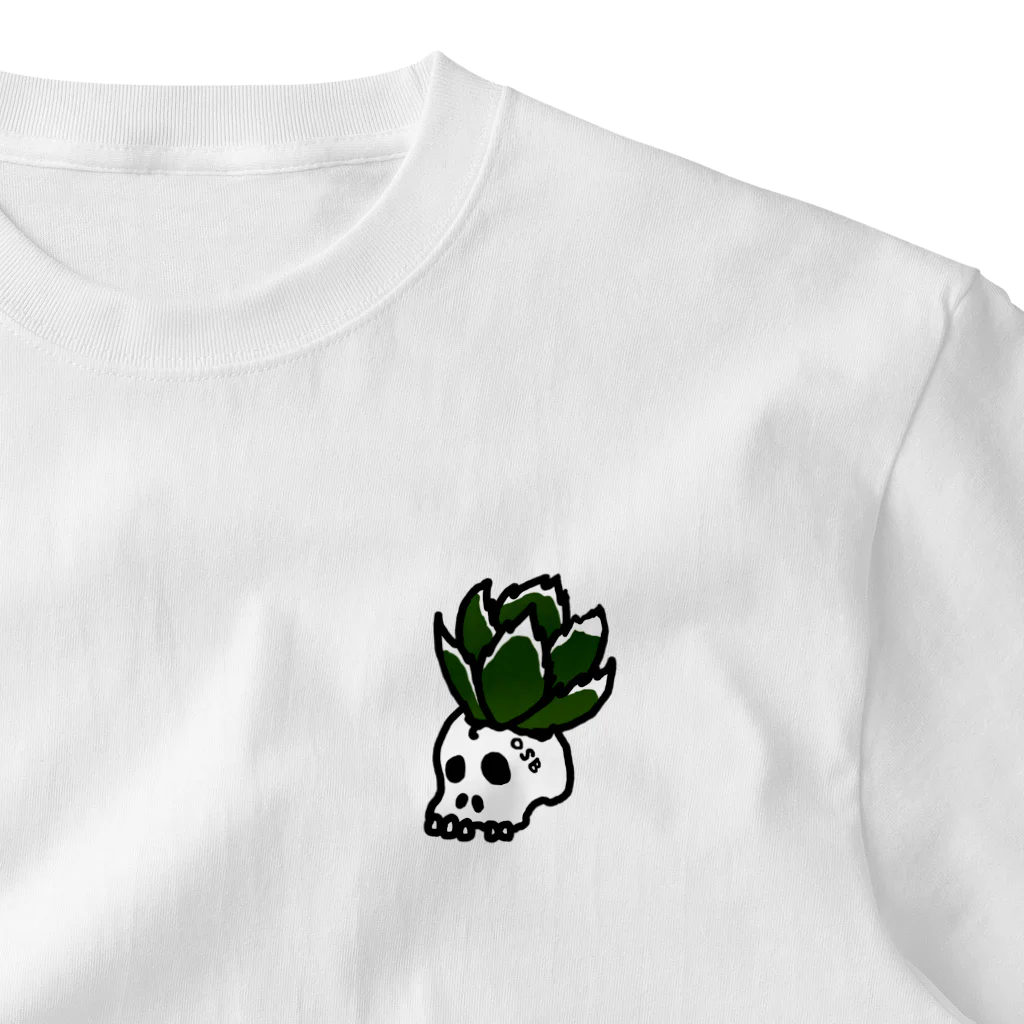 O.S.BのSKULL & AGAVE One Point T-Shirt