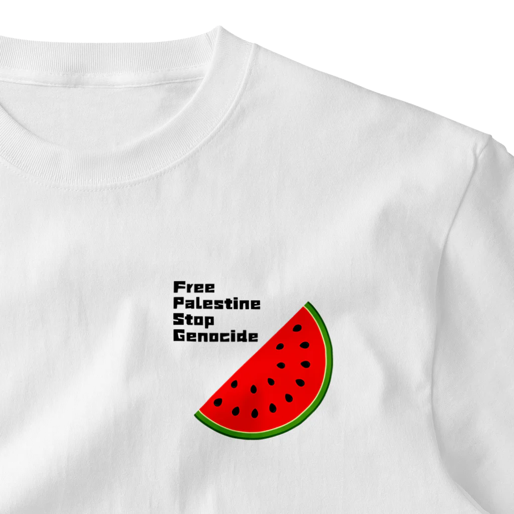 YOKOのFreePalestine StopGenocide One Point T-Shirt