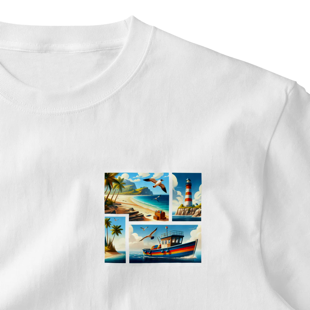 130SaitohのBEACH ワンポイントTシャツ