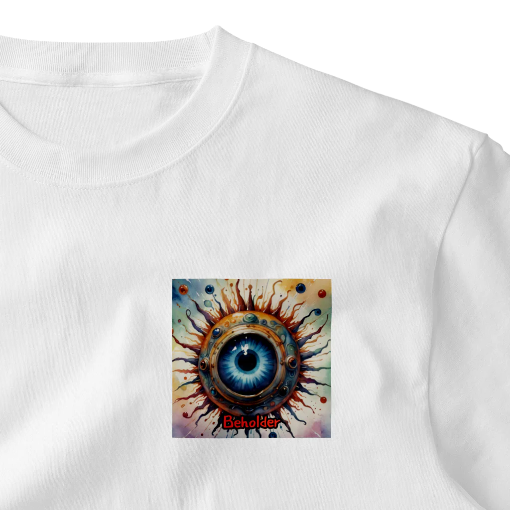 nkbg50のモンスターシリーズ（リアル）：Beholder ワンポイントTシャツ