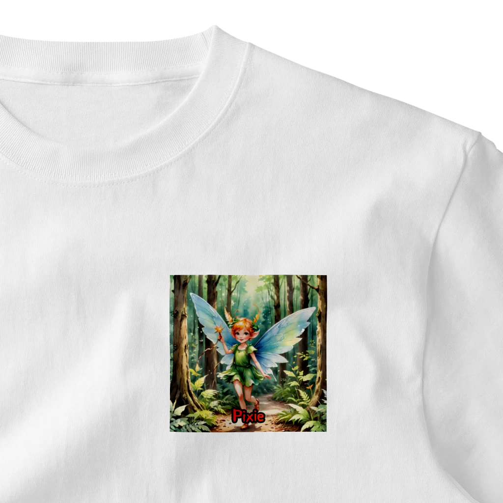 nkbg50のモンスターシリーズ（リアル）：Pixie ワンポイントTシャツ