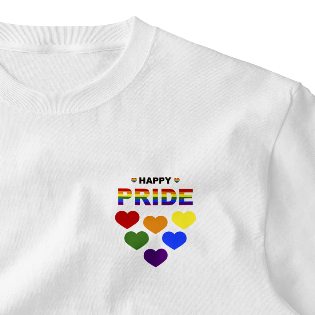 🏳️‍⚧️ 7oofの６HEART（HAPPY PRIDE） ワンポイントTシャツ