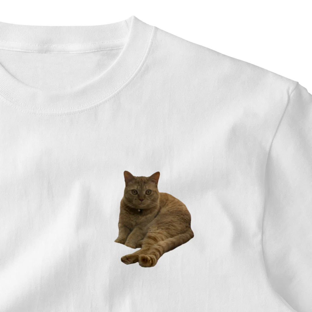 しゅう🍿のわがやの猫(こむぎ) One Point T-Shirt