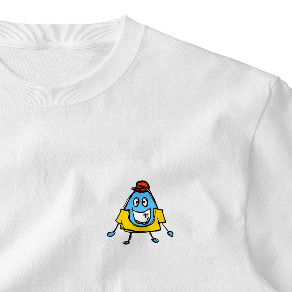 The Blobsの【ラフ画】TheBlobs -レッドキャップ- ワンポイントTシャツ
