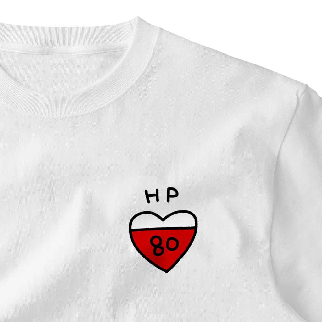 ちゃびのHPゲージ80% ワンポイントTシャツ