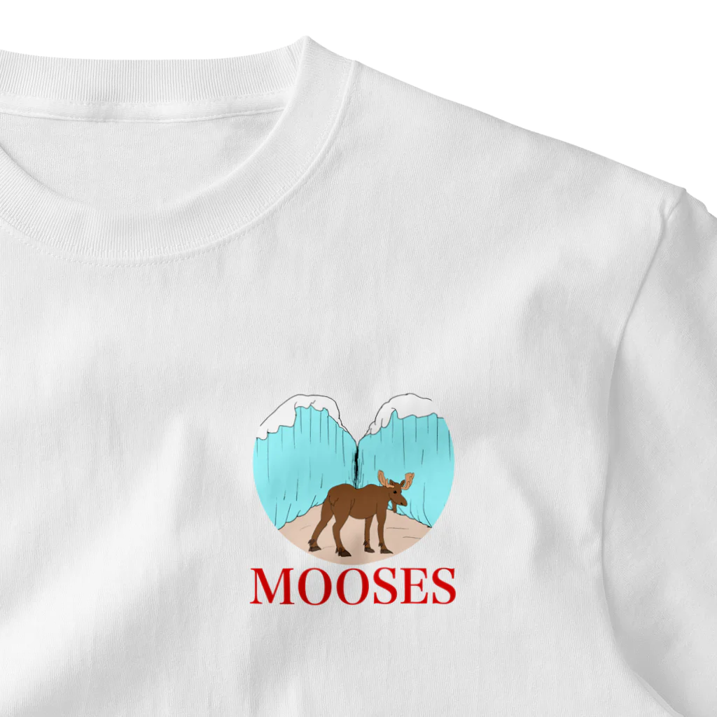 奇声のMOOSES One Point T-Shirt