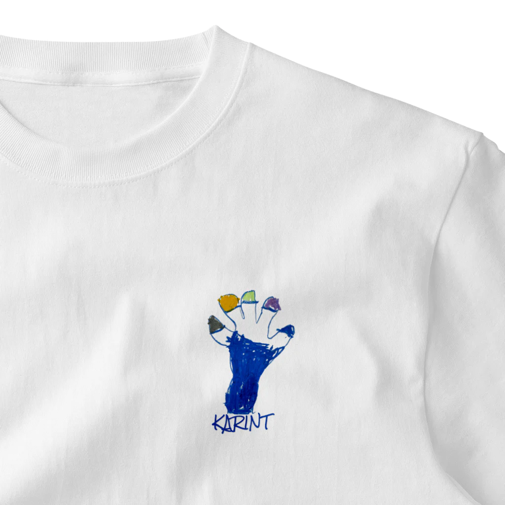 Karin_shopの5歳児かりんの手書きイラストTシャツ「ＫＡＲＩＮＴ」 One Point T-Shirt