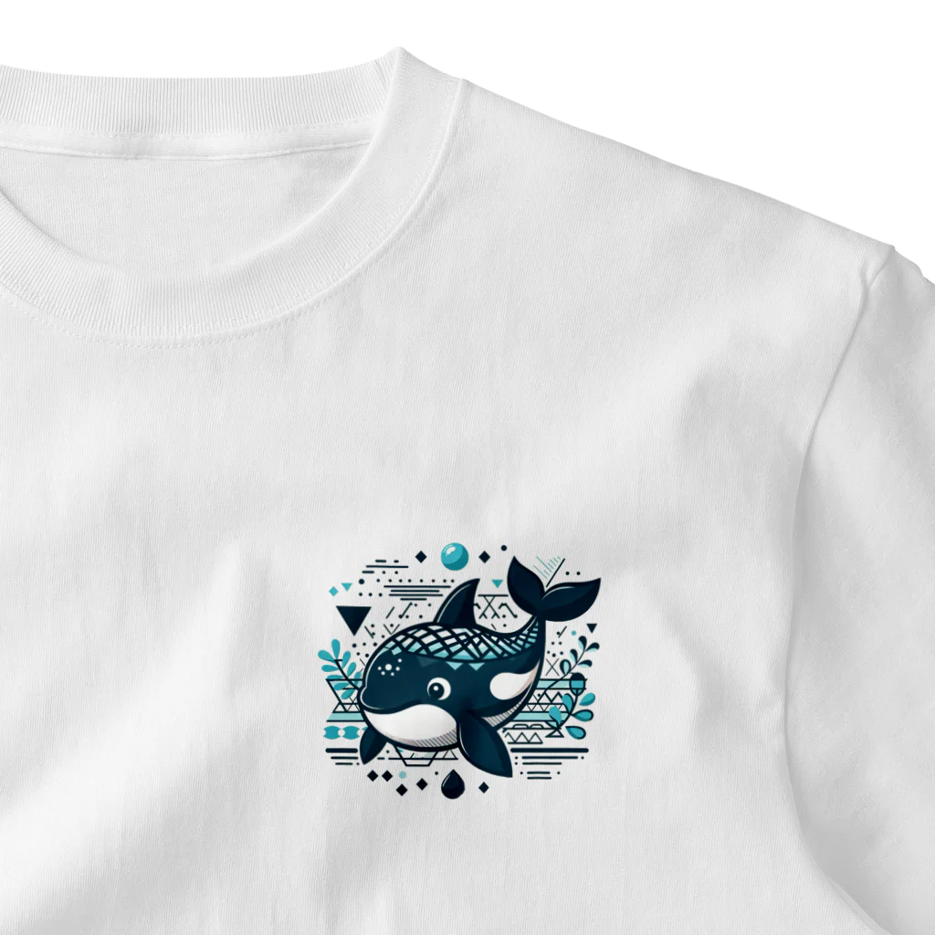 †魚虎†の魚虎クン ワンポイントTシャツ