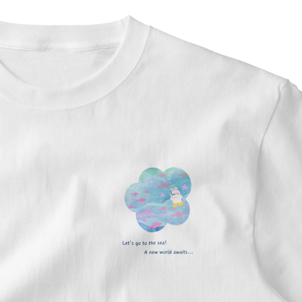 Color Rieのうさぎの大冒険 One Point T-Shirt