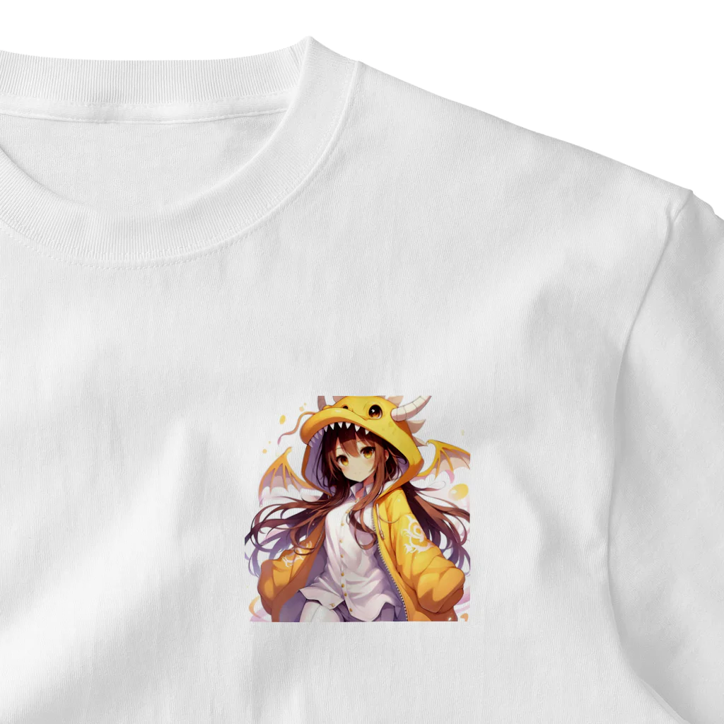 dramusumeの季節外れなドラ娘 ワンポイントTシャツ