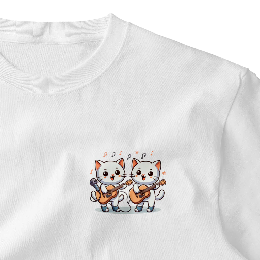 チェリモヤのねこコーラス 12 One Point T-Shirt