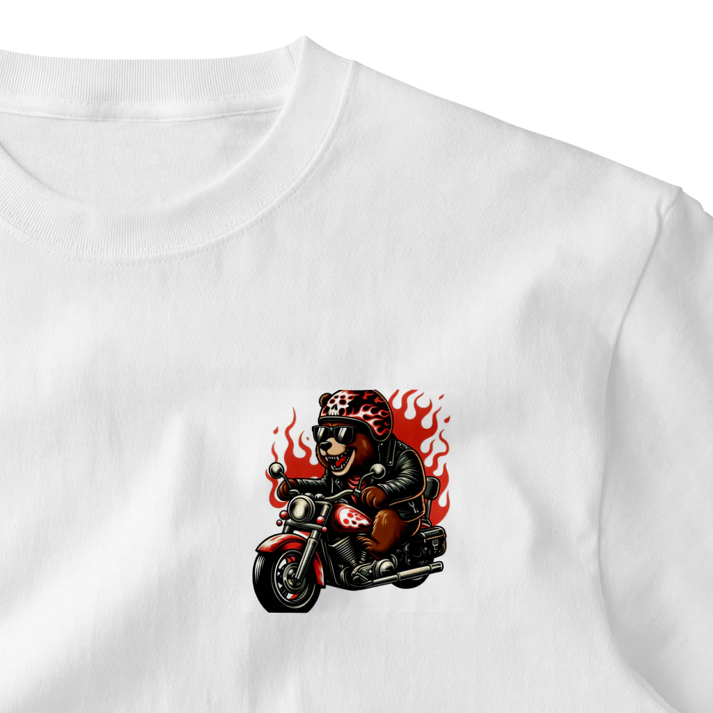 kuma-bikerのKuma.Biker ワンポイントTシャツ