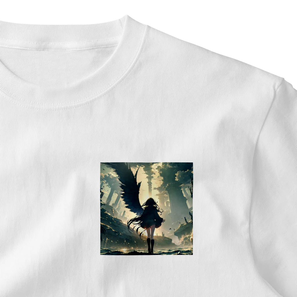 はるちゃん|AIイラスト垢の堕天使降臨 ワンポイントTシャツ
