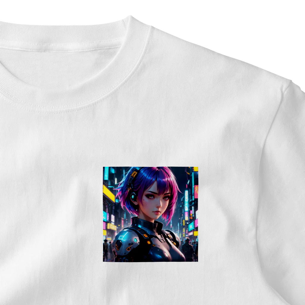 373Digital Lab shopのCyber Diva - サイバーパンクの歌姫 One Point T-Shirt