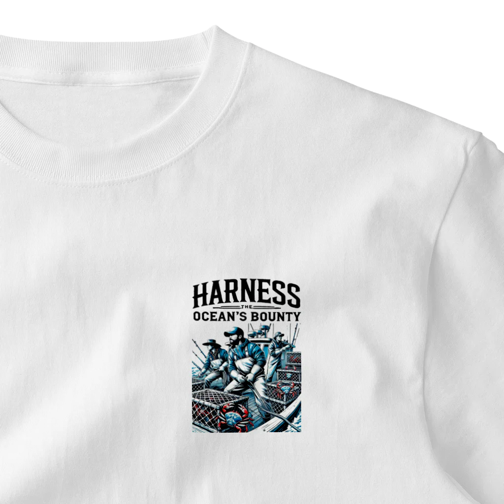 MatrixSphereのHARNESS THE OCEAN'S BOUNTY ワンポイントTシャツ