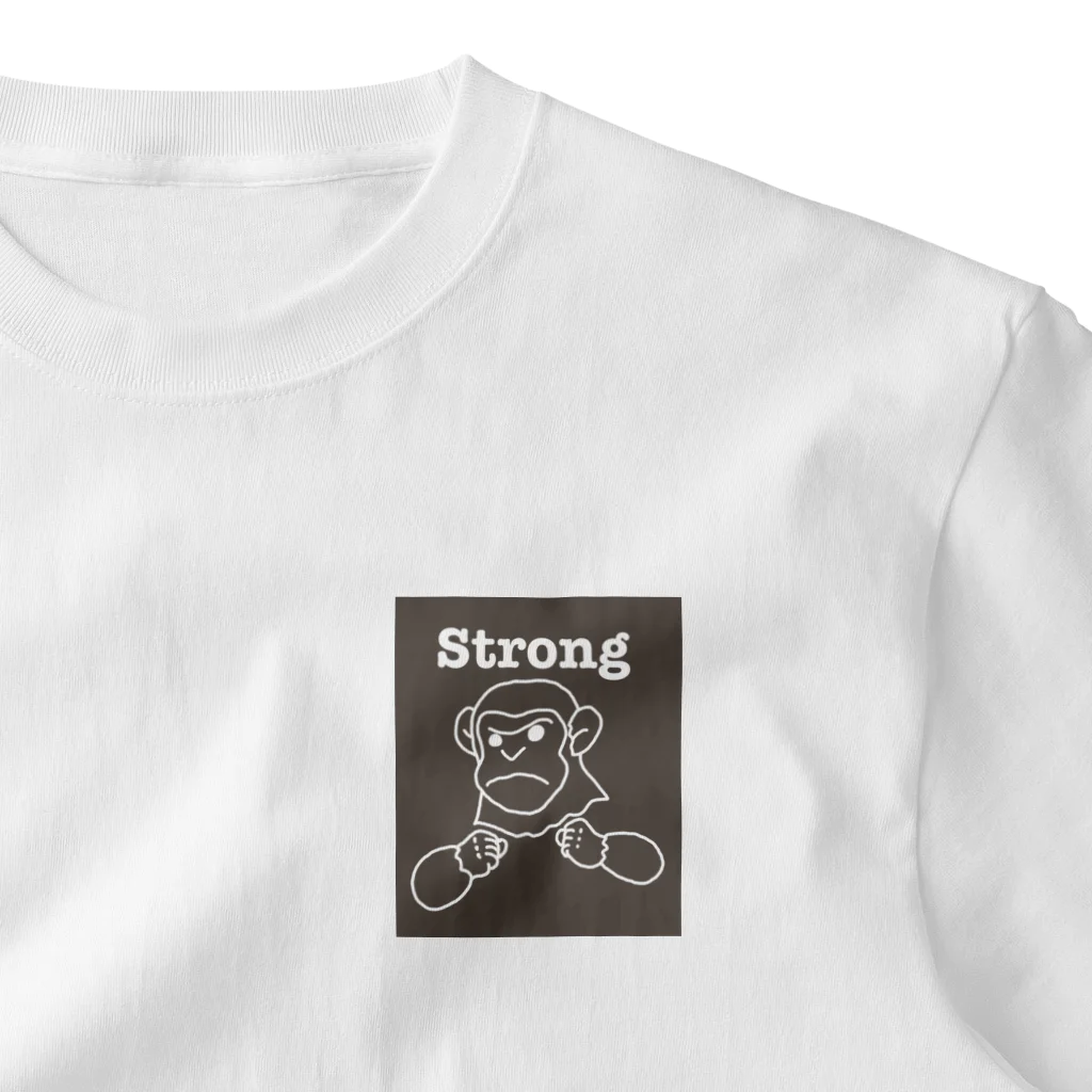 VISHNUのチンパンジーStrong！ One Point T-Shirt