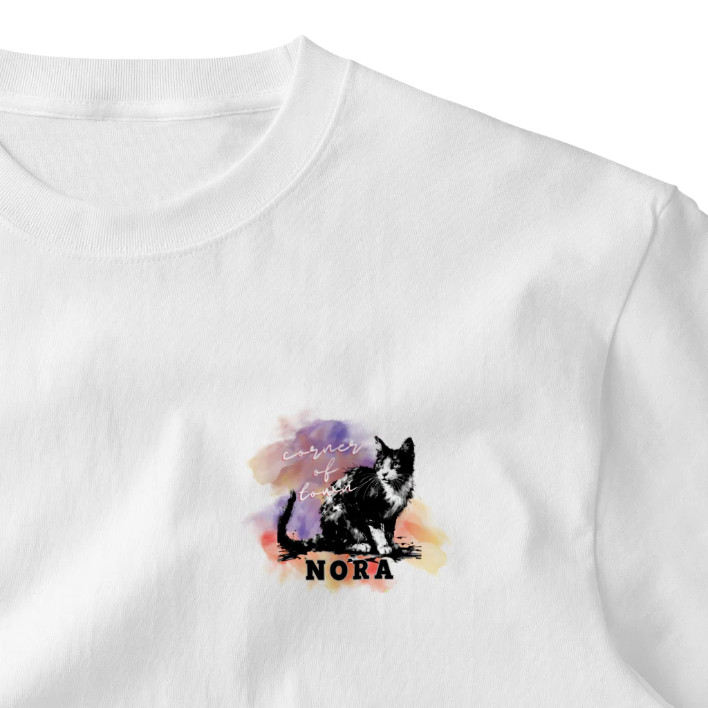 MenDou_KusaOのNORA One Point T-Shirt