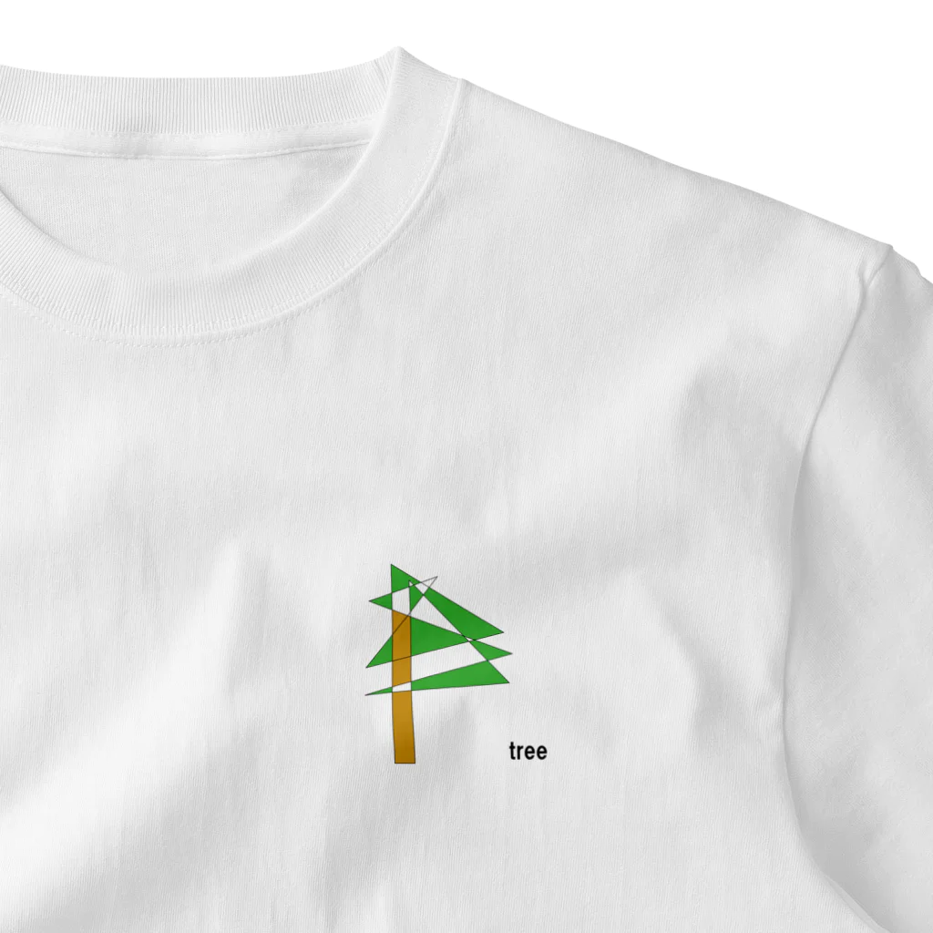 かえるのtree One Point T-Shirt