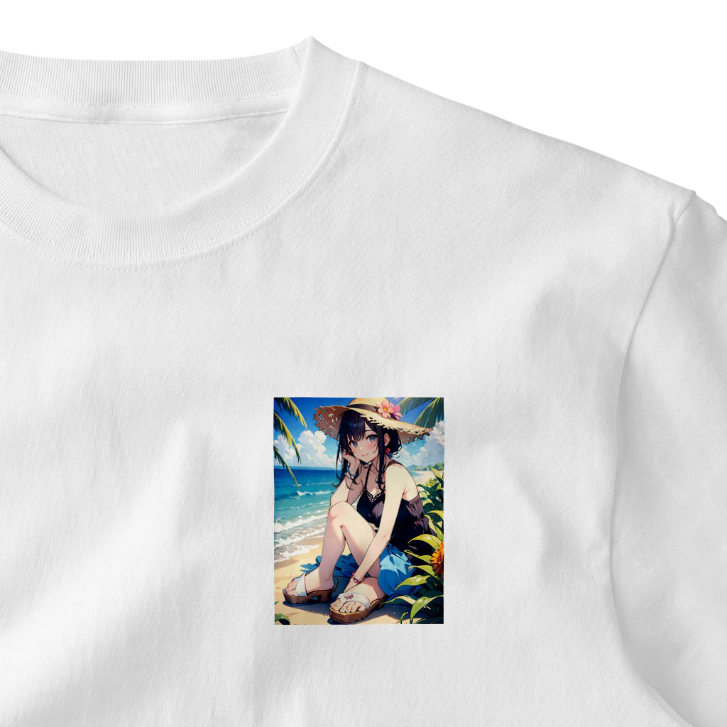 CaTsのsummerガールフレンド ワンポイントTシャツ