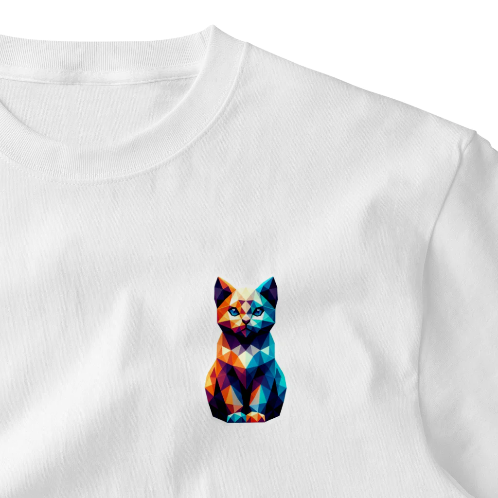 チョコレートモンスターのTHE CAT ワンポイントTシャツ