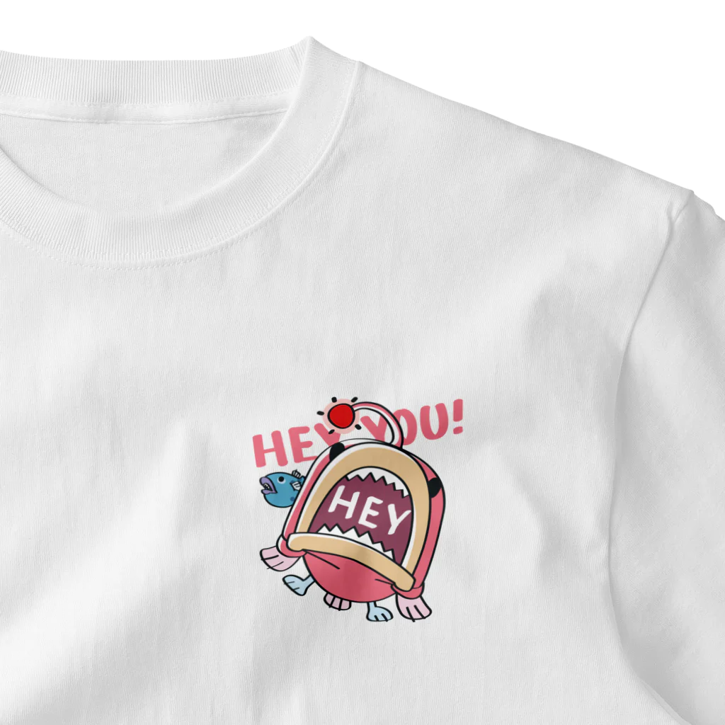 イラスト MONYAAT のHEY YOU!*釣れたかもA* One Point T-Shirt