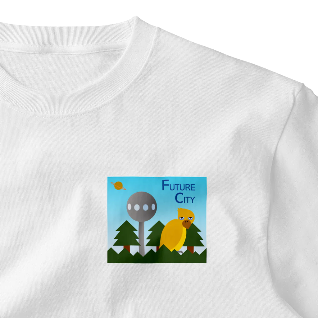 ピアンポン -phangpon-のFUTURE CITY(FOREST) ワンポイントTシャツ