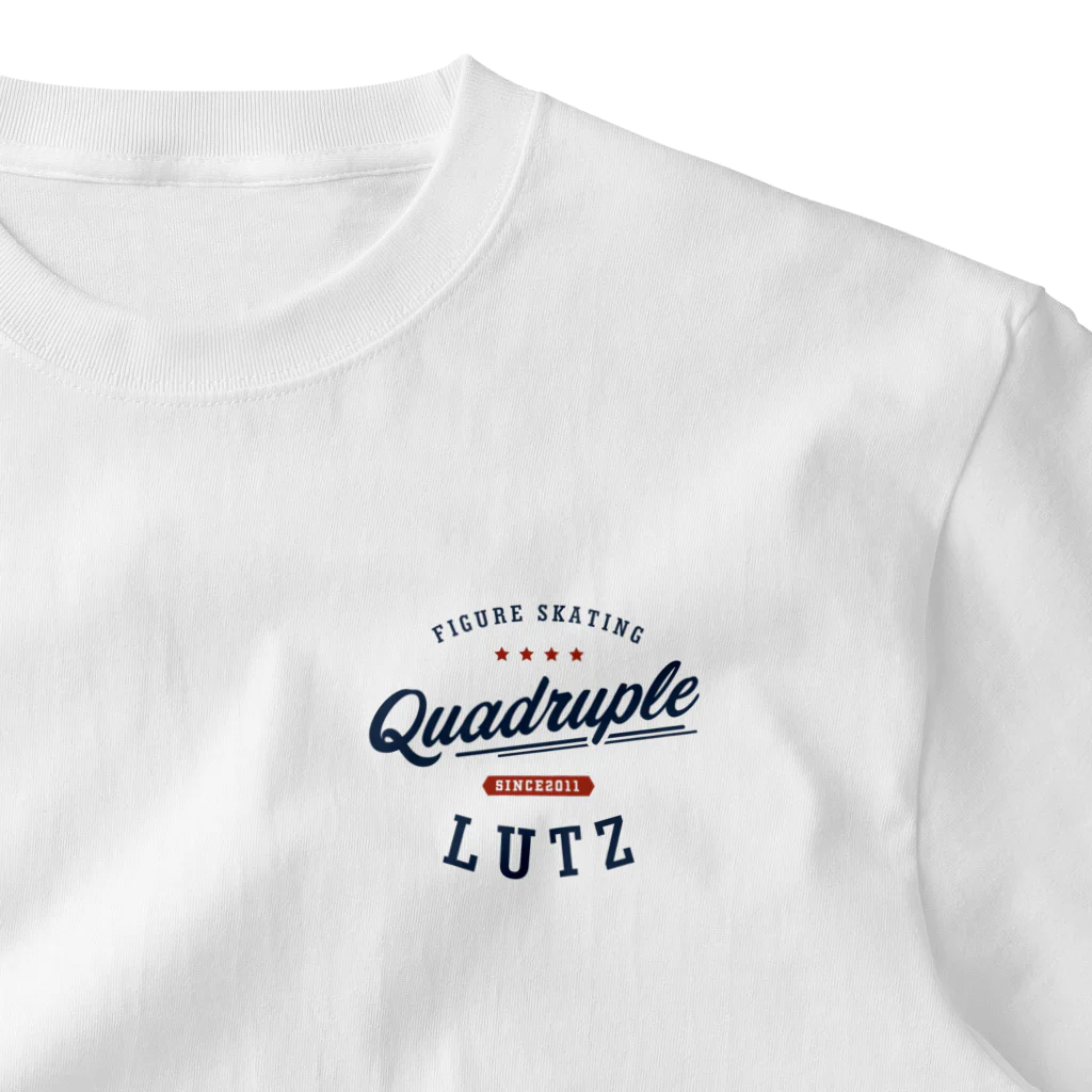 rd-T（フィギュアスケートデザイングッズ）のQuadruple Lutz ワンポイントTシャツ