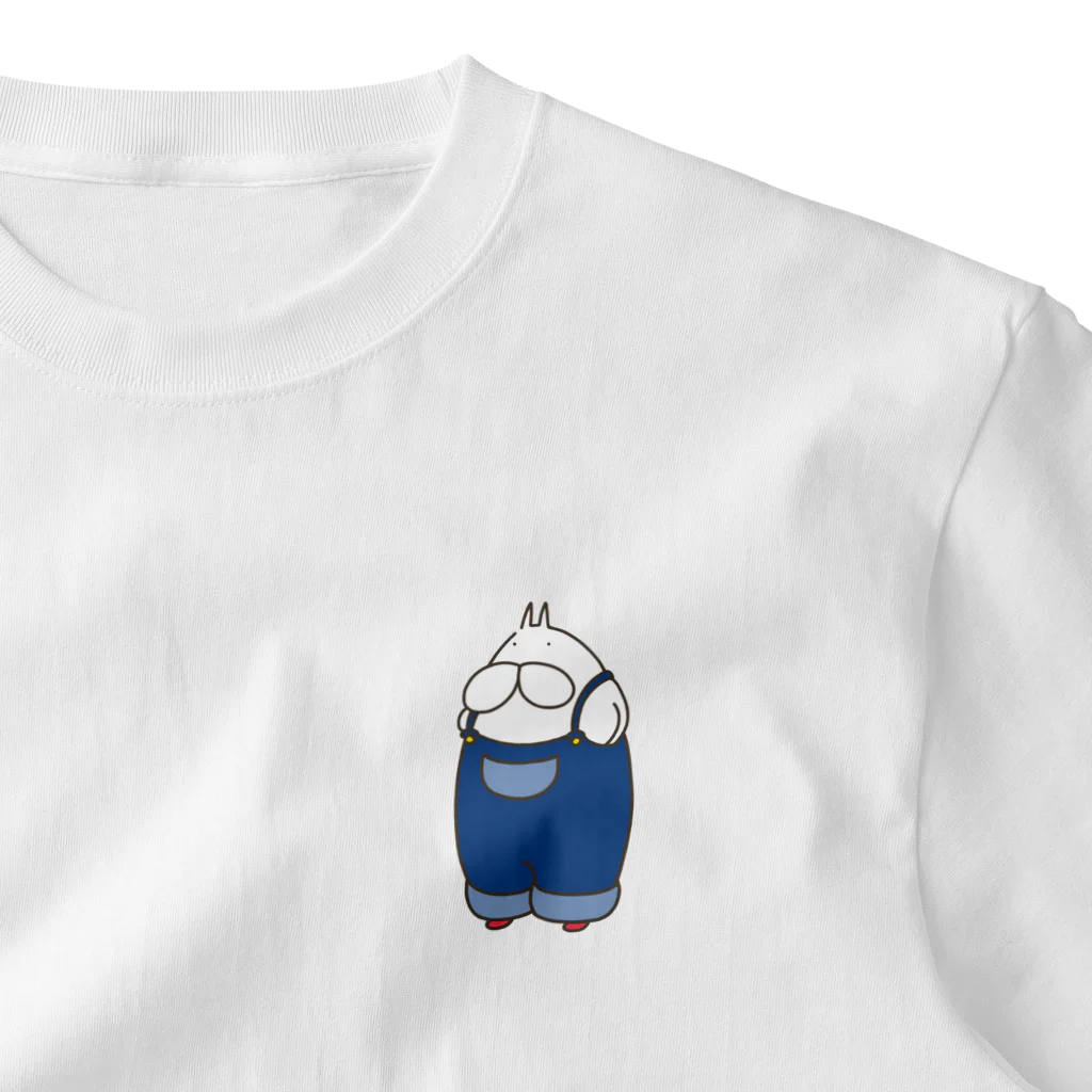 くらきち ONLINE SHOPのねこタイツ サロペット One Point T-Shirt