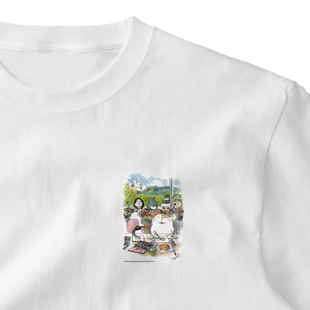 吉沢深雪の水彩イラストDiary One Point T-Shirt