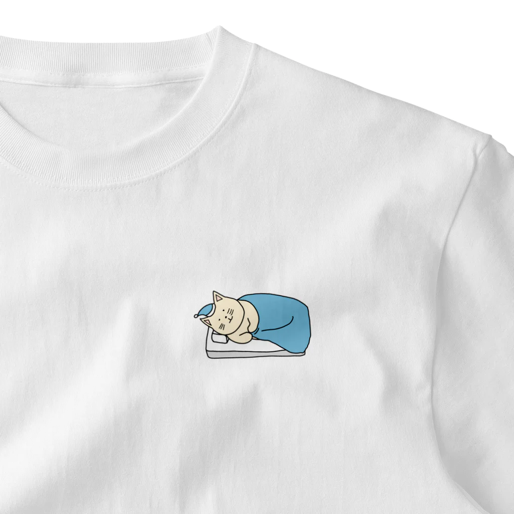 ＋Whimsyのおやすみねこ ワンポイントTシャツ