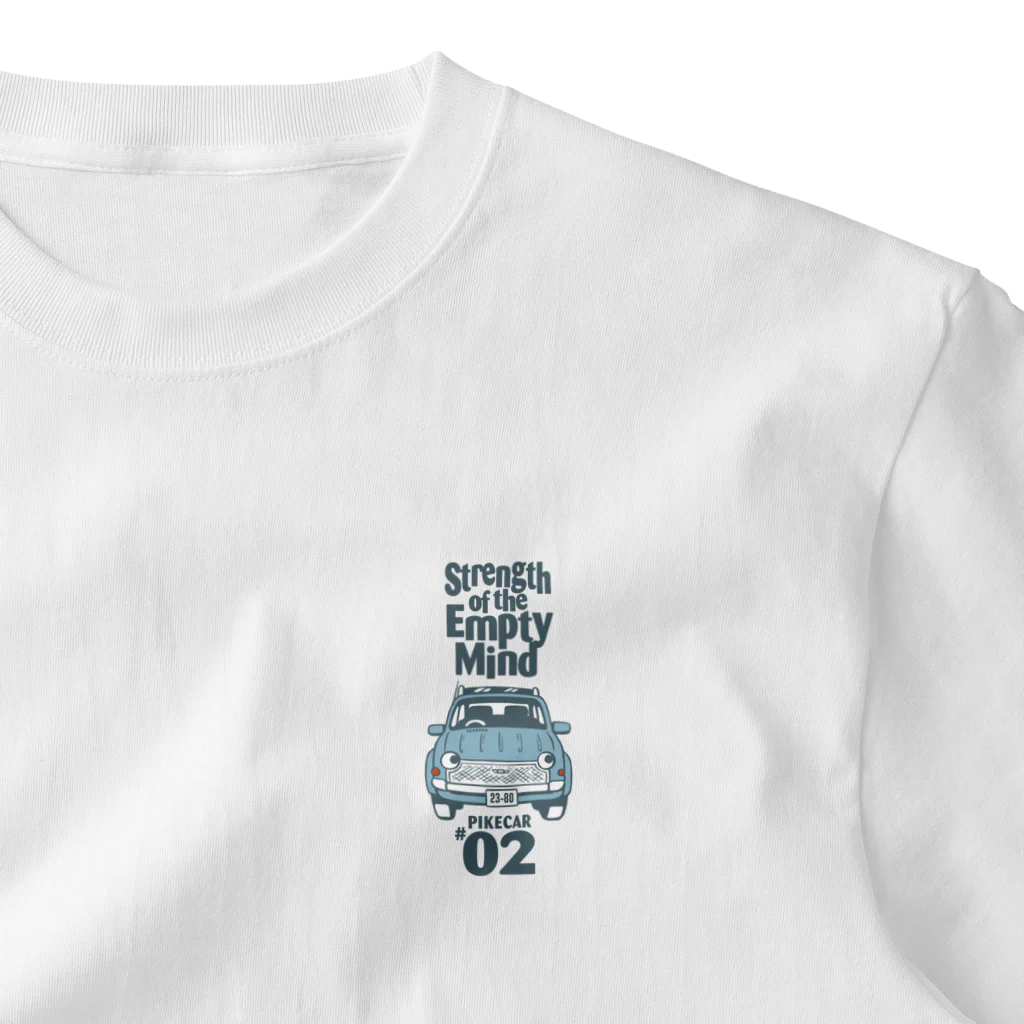 SUNDAYS GRAPHICSのレトロカー02(ブルー) ワンポイントTシャツ