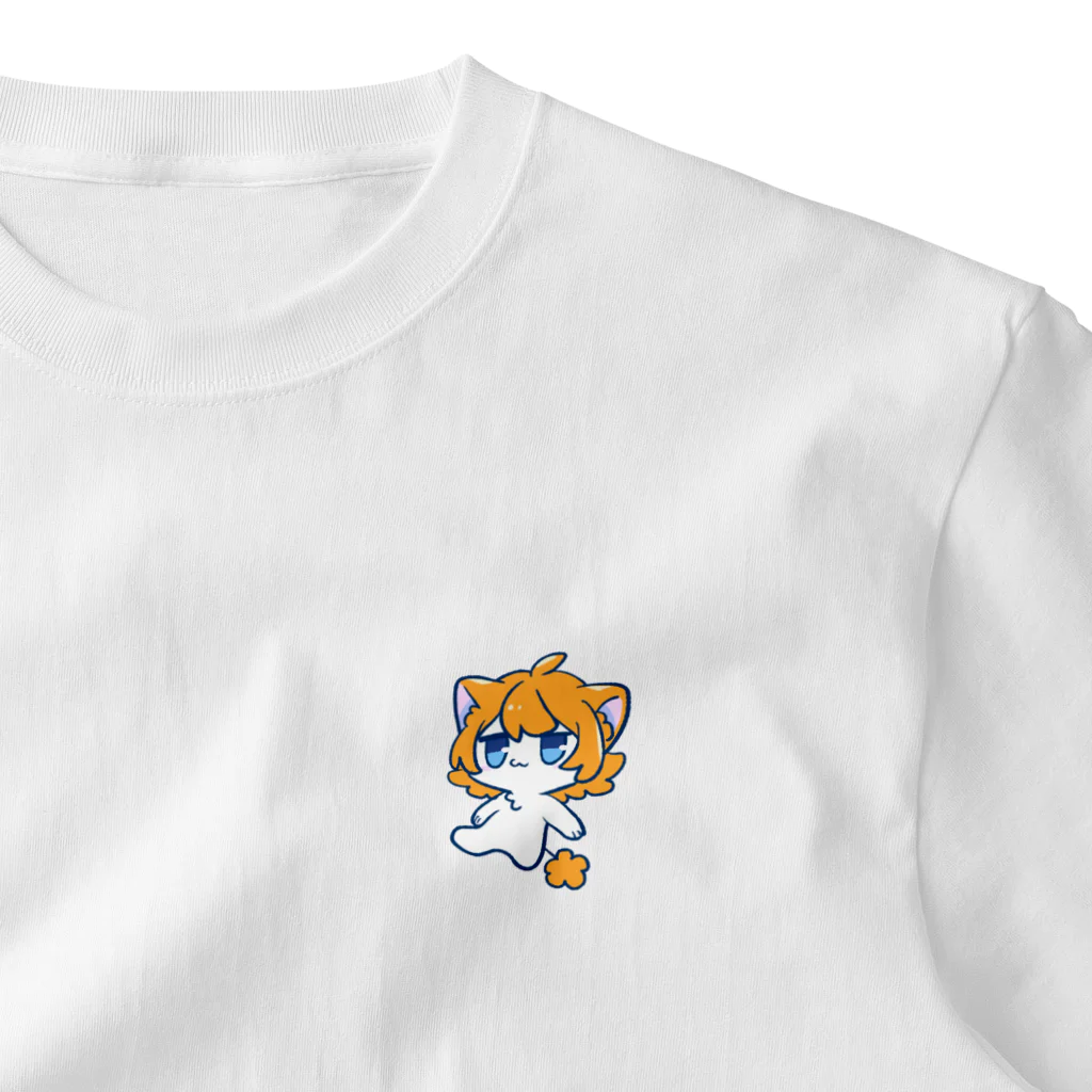 ぱすたてるかるぼのカルボライオン ワンポイントTシャツ