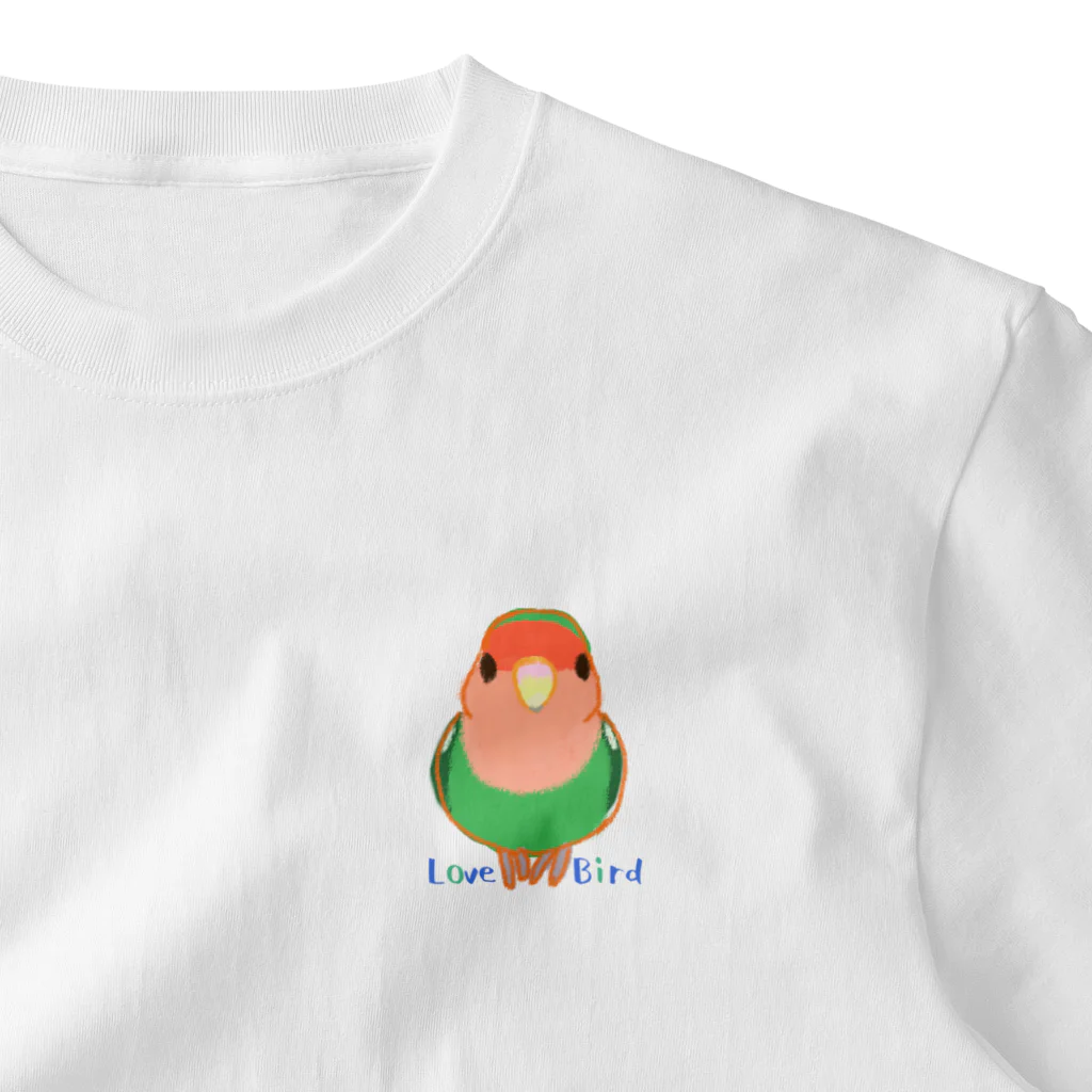 小桜森のコザクラインコ（ノーマル） ワンポイントTシャツ